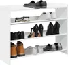 vidaXL Schuhregal Weiß 80x25x62 cm Holzwerkstoff Produktbild-Vorschau 2