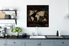 MuchoWow® Poster Weltkarte - Pflanzen - Einfach 75x75 cm - Produktbild-Vorschau 3