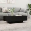 Möbel Couchtisch Schwarz 100x49,5x31 cm Holzwerkstoff - Produktbild-Vorschau 1