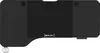 A top-down view of a black adjustable desk with a textured surface. Produktbild-Vorschau