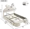 MODFU Kinderbett Polsterbett 140×200 cm mit warmfarbene Produktbild-Vorschau 7