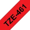 Brother TZE-461 Etiketten erstellendes Band Schwarz auf rot Produktbild-Vorschau 1