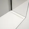 Mineralguss-Duschwanne extra flach LUX Schieferoptik weiß Produktbild-Vorschau 2