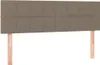 Boxspringbett mit Matratze Taupe 140x190 cm Stoff Produktbild-Vorschau 5