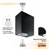 Grafner® Aluminium Wandlampe 37SQWB-2 schwarz Wandleuchte Produktbild-Vorschau 4