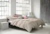 elegante Halbleinen Bettwäsche Uni Breeze Blau 155x220 cm + Produktbild-Vorschau 2