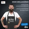 Grill-Schürze Küchenschürze mit Spruch Bei Opa schmeckt`s Produktbild-Vorschau 3