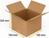 An open cardboard box with dimensions indicated. Podgląd zdjęcia produktu