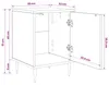 Nachttisch AACHEN 2 stk. Schwarz Eichen-Optik 36 x 33 x 51 Produktbild-Vorschau 10