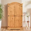Kleiderschrank SALSA Garderobenschrank Mexiko Möbel Kiefer Produktbild-Vorschau 3
