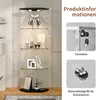 UnboxG 5-eckige Standvitrine mit LED-Beleuchtung Produktbild-Vorschau 7