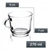 KADAX Szklanka z Uchem Kubek filiżanka Zestaw 6szt 270 ml Podgląd zdjęcia produktu 4