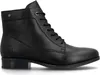 A black leather boot on a white background. Náhled obrázku produktu