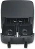 A top-down view of a black dual-basket air fryer. Produktbild-Vorschau