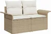 vidaXL Gartensofa-set 5 stk. Beige Poly-Rattan Produktbild-Vorschau 4