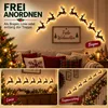 LED Weihnachtsdeko Rentier, 7-teiliges 3D Holz Rentier Produktbild-Vorschau 7