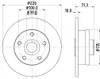 2 Bremsscheiben voll Ø 39,8 mm 10 mm HELLA passend für u.a. Produktbild-Vorschau 5