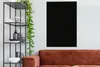 MuchoWow® - Leinwandbilder - Schwarz - Einfarbig, Wandbild, Produktbild-Vorschau 3