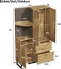 Armadio compatto Merax 110x186x38 cm, armadio da corridoio Anteprima dell’immagine prodotto 7