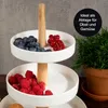 Moritz & Moritz Etagere rund weiß mit Holz Produktbild-Vorschau 6