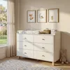 Wickelkommode mit 6 Schubladen, Baby Wickeltisch Weiß, Produktbild-Vorschau 8