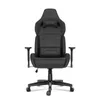 A black gaming chair is shown from the front on a white background. Produktbild-Vorschau