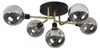 ZMH Plafondlamp met 5 lampen en glazen bol, grijs. Productafbeelding-voorbeeld 11