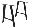 ML-Design Tischbeine Metall Schwarz 2er Set, Tischgestell Produktbild-Vorschau 1