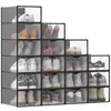 Schuhboxen, Schuh-Organizer aus Kunststoff, mit Tür, Produktbild-Vorschau 1