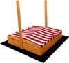 Spruzzino per sabbiera in legno Baby Mix 120x120 cm rosso e Anteprima dell’immagine prodotto 3