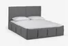 Polsterbett Doppelbett AGIS Stoff Grau 160x200cm Produktbild-Vorschau 2
