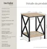 Table d’appoint CARLTON 40,5x40,5x52,5cm - Bois clair Voir les images du produit 6