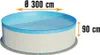 Stahlwandpool Set (3-teilig) rund Athen 300x90 cm, Stahl Produktbild-Vorschau 3