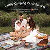 Outdoor-Picknickdecke Bohemian Style, 200x200cm Stranddecke Produktbild-Vorschau 4