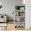 vidaXL Bücherregal/Raumteiler Grau Sonoma 60x30x135 cm Produktbild-Vorschau 2