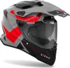 Kask enduro AIROH Commander 2 Reveal Matt-Fluo-Red-Grey Podgląd zdjęcia produktu 3