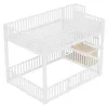 okwish 140×200 Etagenbett mit LED  und Stauraumleiter, Produktbild-Vorschau 5