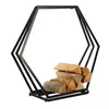 UNUS Holzhalter 6 eckig schwarz groß Dekoration Holz Produktbild-Vorschau 2