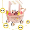 Glacier en bois pour enfants, jouets, trolley sur roues, Voir les images du produit 12