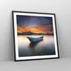 Gerahmtes Poster - Schwarzer Rahmen - Westen Sonne Boot - Produktbild-Vorschau 8