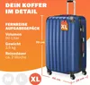 MONZANA® Koffer Handgepäck ABS Hard Case 4 Rollen Produktbild-Vorschau 2