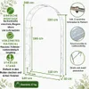 DanDiBo Arco di rose in metallo zincato solido 120 cm Arco Anteprima dell’immagine prodotto 2