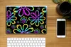 MuchoWow® Laptop Aufkleber Sticker Cover Blumen - Neon - Produktbild-Vorschau 2
