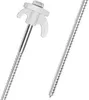 com-four® 20x Piquets de tente en acier - Piquets à visser Voir les images du produit 6