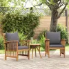 vidaXL Gartenstühle mit Kissen 2 Stk. Akazie Massivholz Voir les images du produit 1