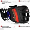 RDX Kopfschutz Boxen Gitter, Maya Hide Leder, MMA Kickboxen Produktbild-Vorschau 2