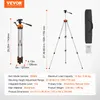 A product image showing a tripod with dimensions and specifications. Podgląd zdjęcia produktu