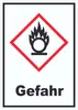 Schild Entzündend wirkend Gefahr Brandfördernd Flamme Produktbild-Vorschau 1