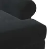 Divano a due posti con cuciture a bottone, colore nero, 120 Anteprima dell’immagine prodotto 5