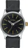 Nixon A377 2222 Sentry 38 Leather Black Brass Herrenuhr Produktbild-Vorschau 1